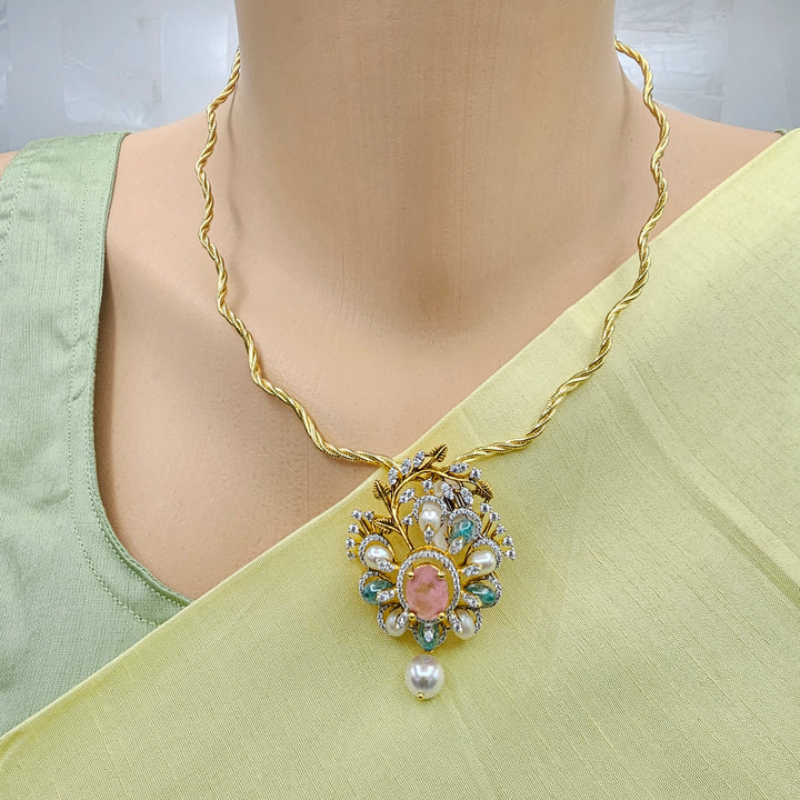 Rose Qts Pendant set