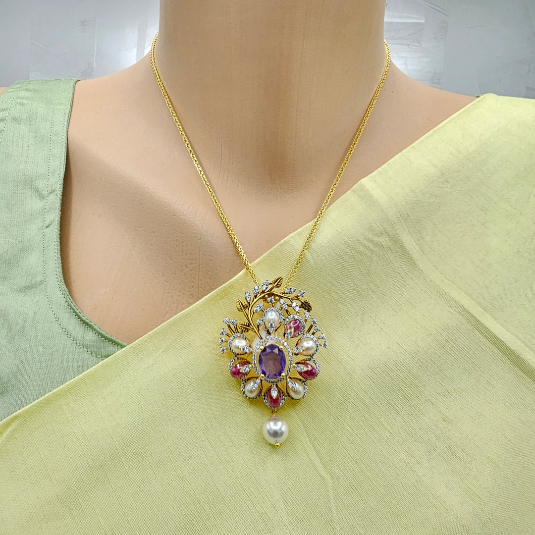 Amethyst Pendant set