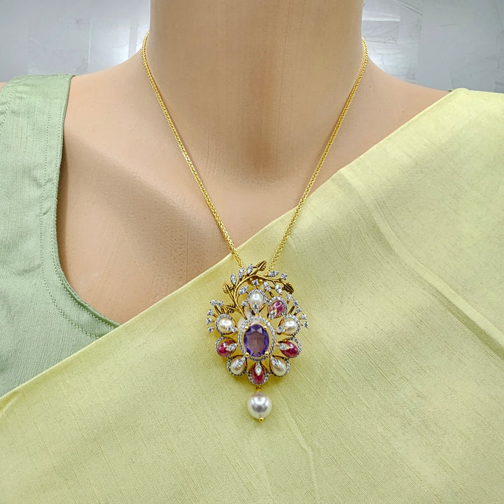 Amethyst Pendant set