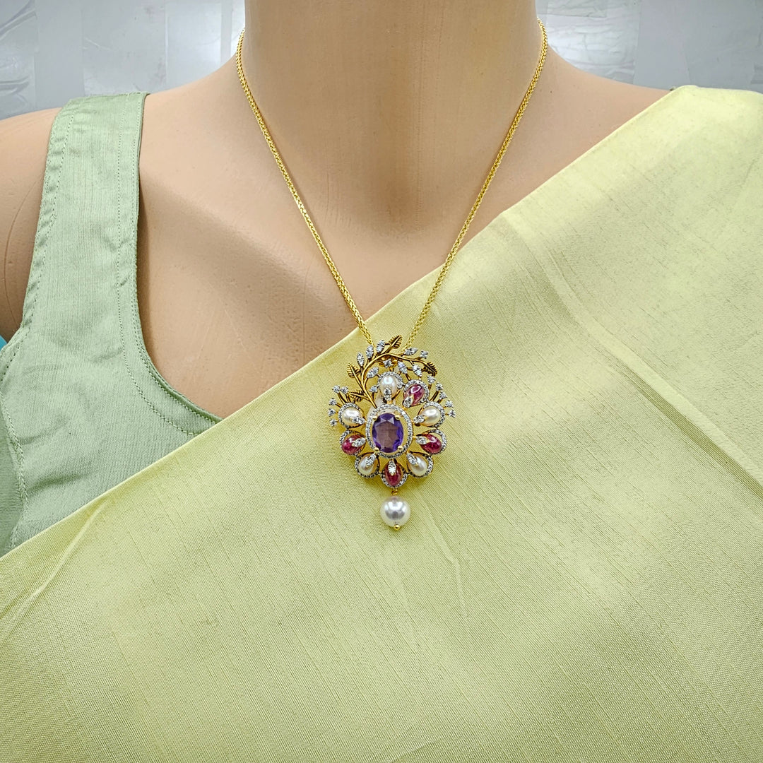 Amethyst Pendant set
