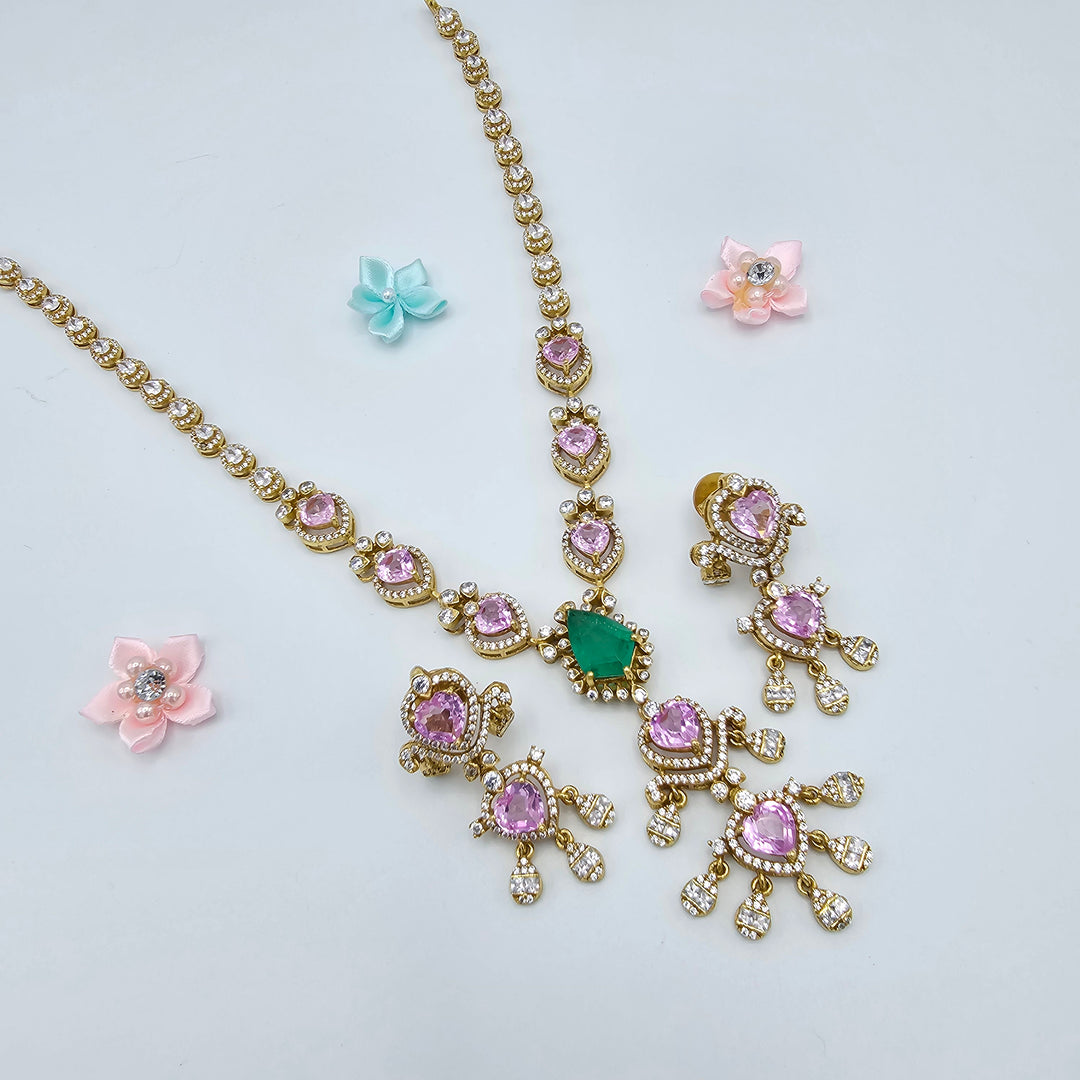 Pink Sapphire Necklace