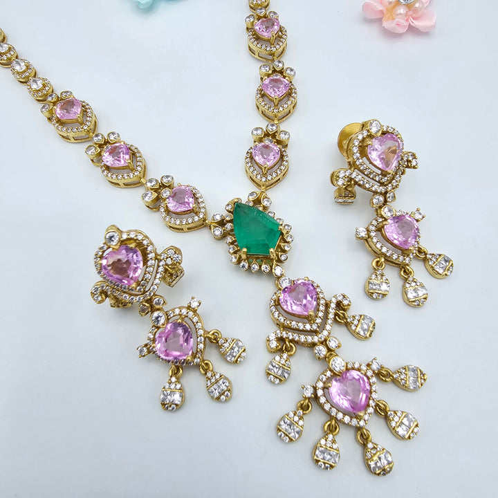 Pink Sapphire Necklace