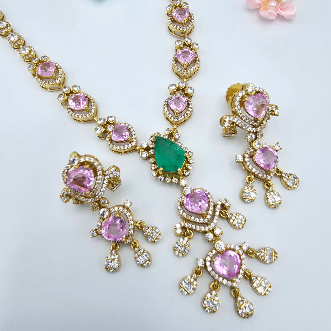 Pink Sapphire Necklace