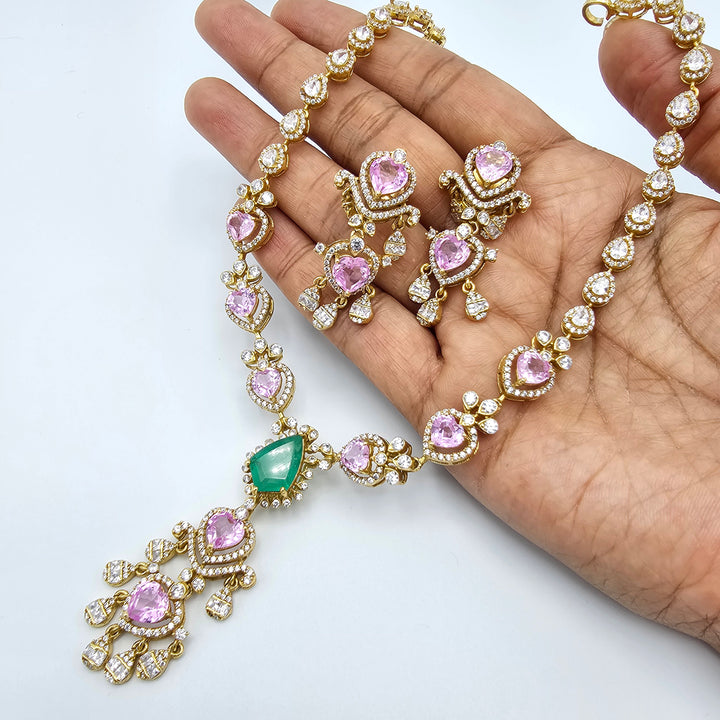 Pink Sapphire Necklace