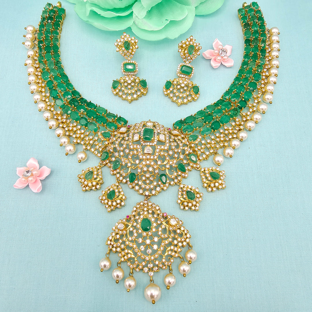 Emerald Necklace Set