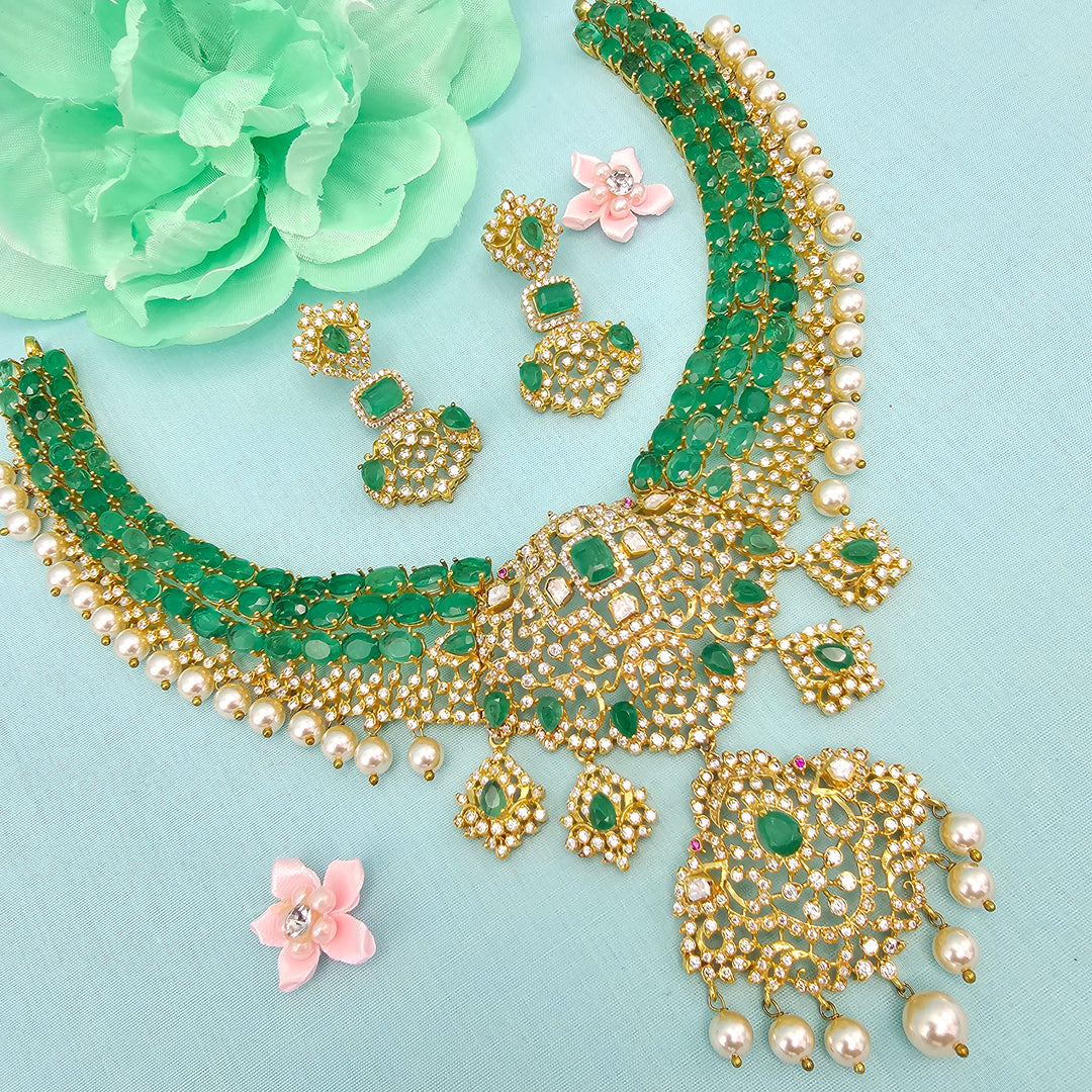 Emerald Necklace Set