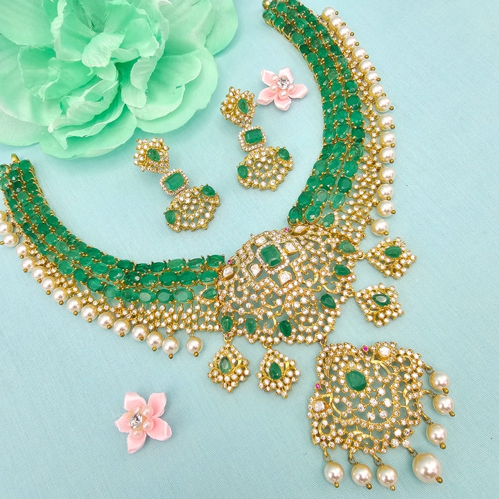 Emerald Necklace Set