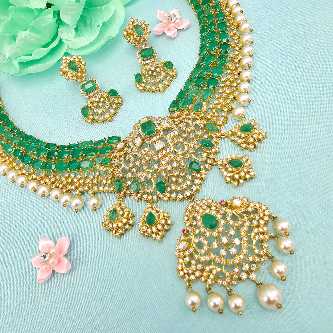 Emerald Necklace Set