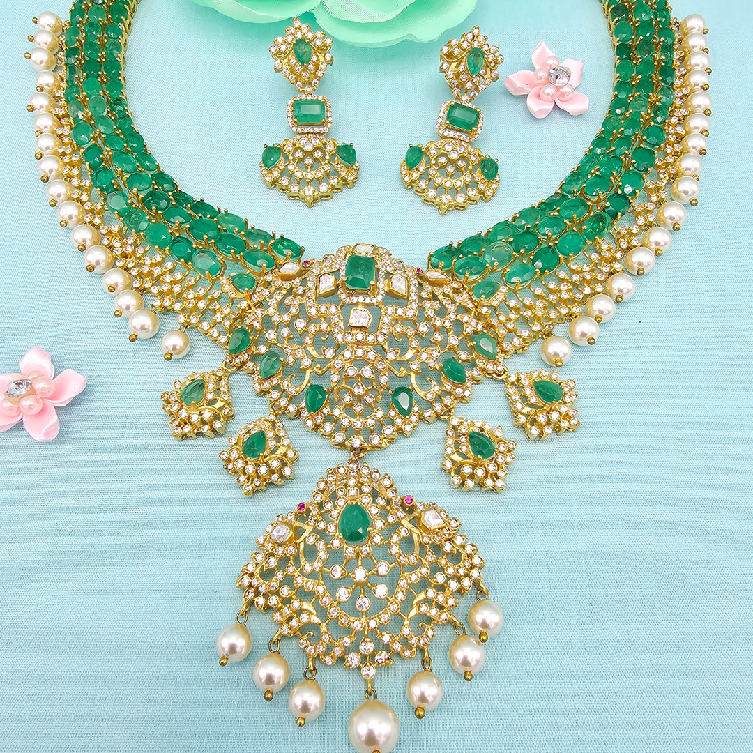 Emerald Necklace Set