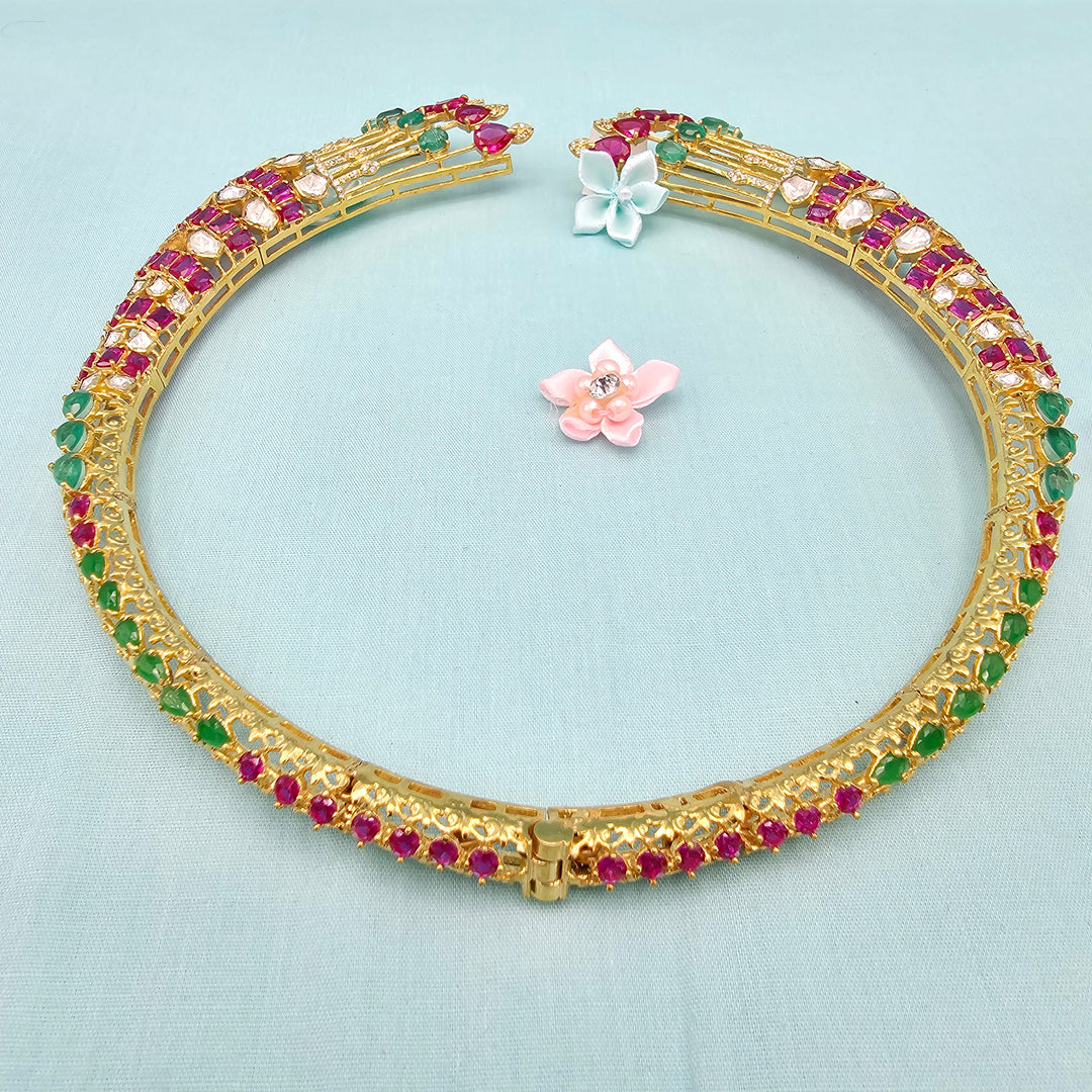 Ruby Emerald Choker Set