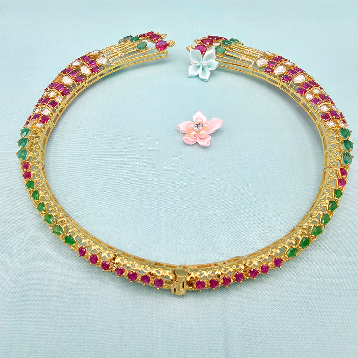 Ruby Emerald Choker Set