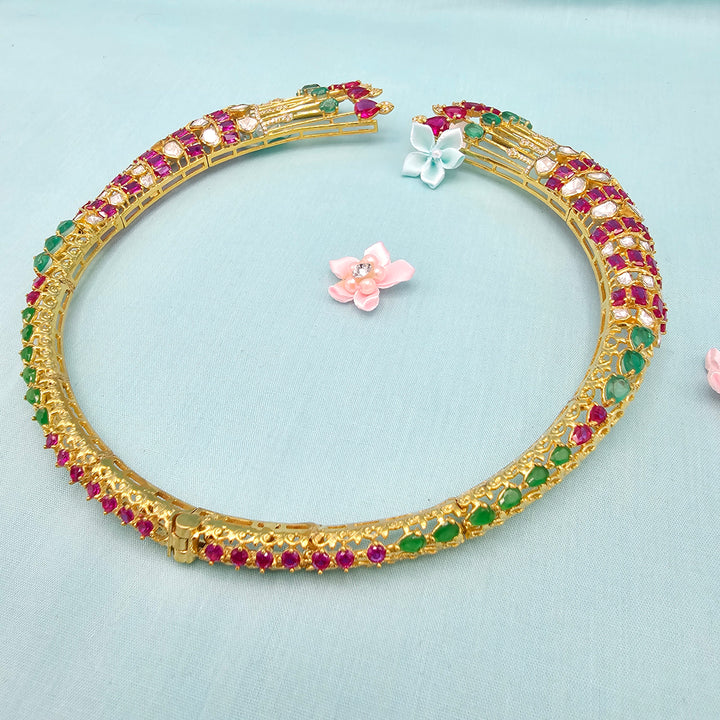Ruby Emerald Choker Set