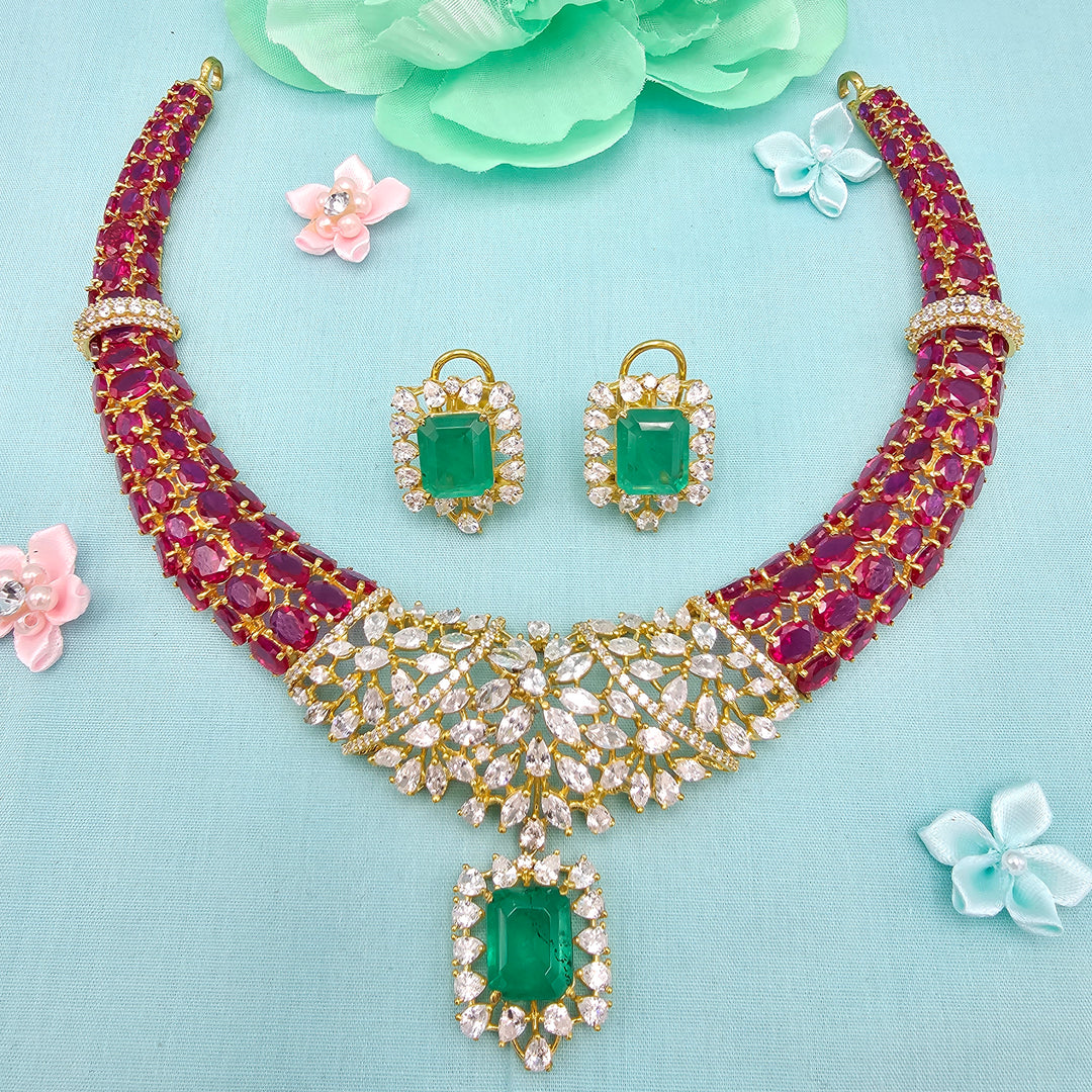 Ruby Statement Necklace