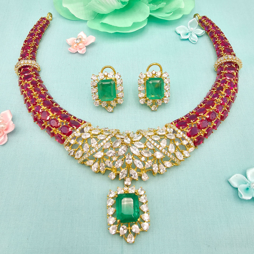 Ruby Statement Necklace