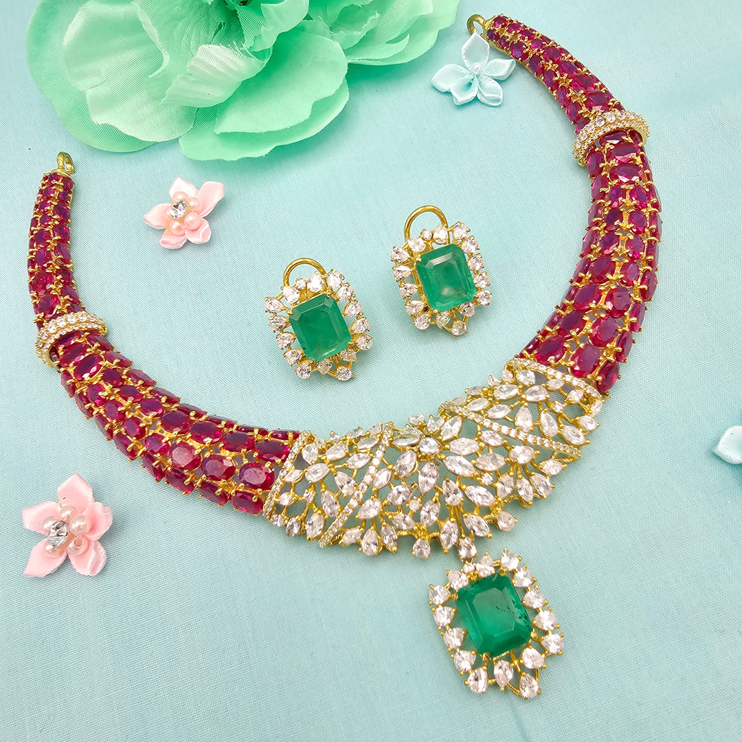 Ruby Statement Necklace
