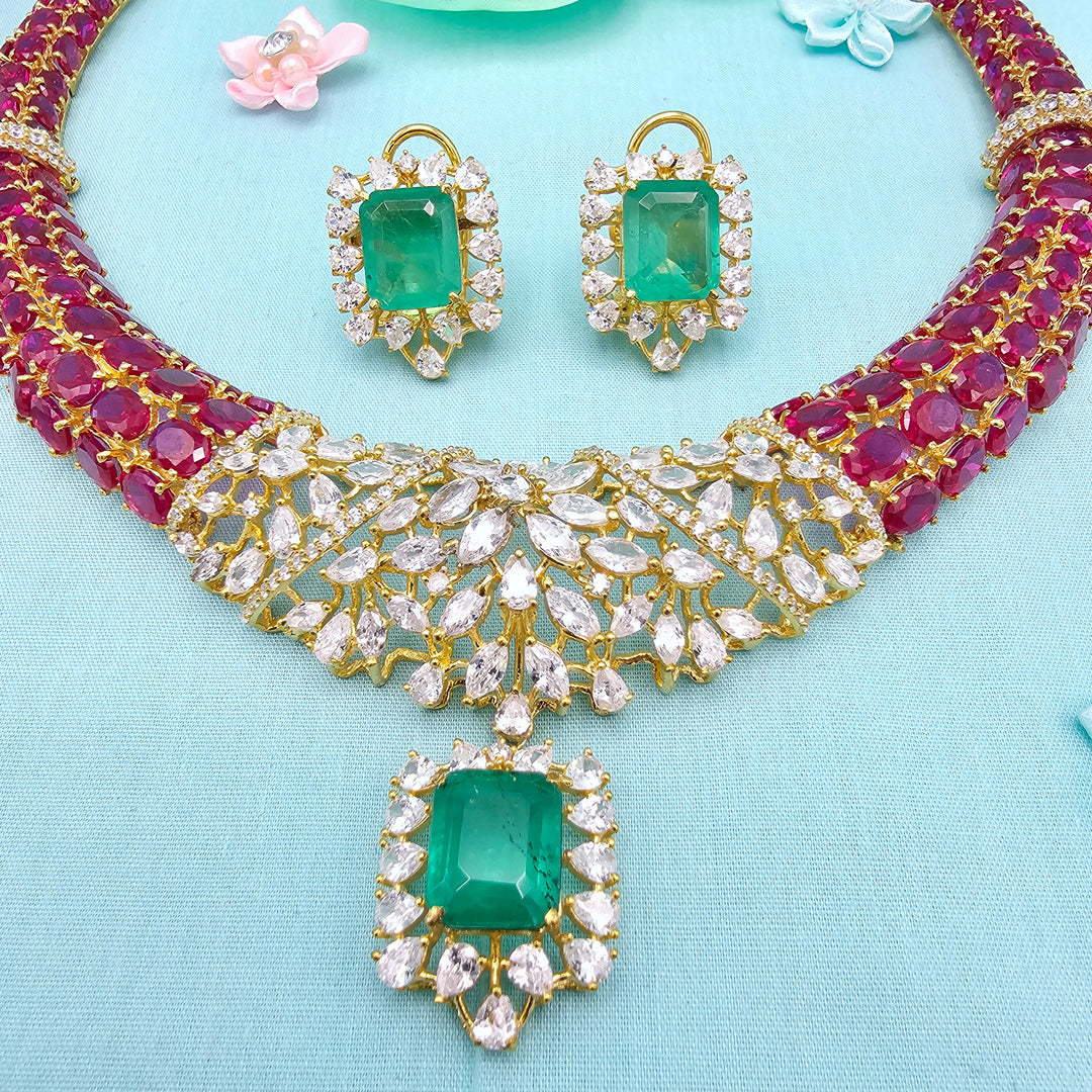 Ruby Statement Necklace