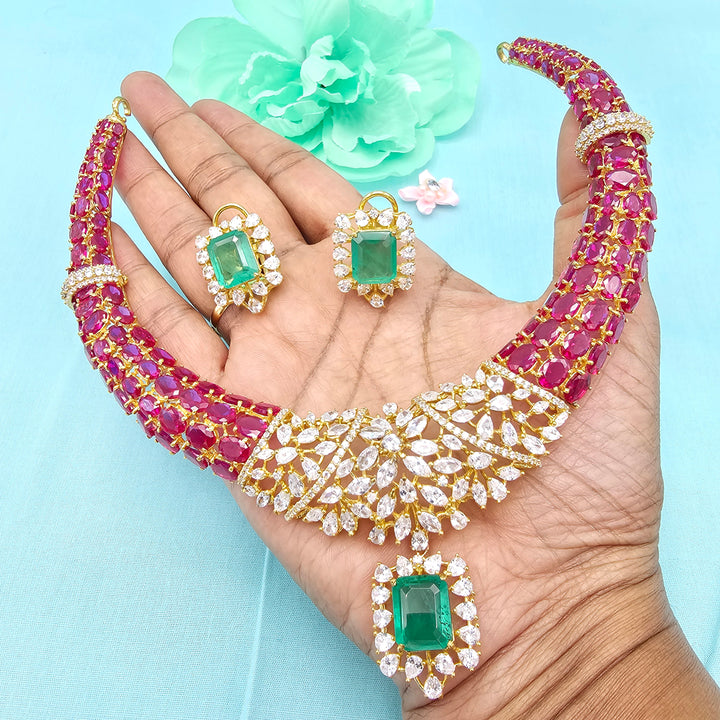 Ruby Statement Necklace