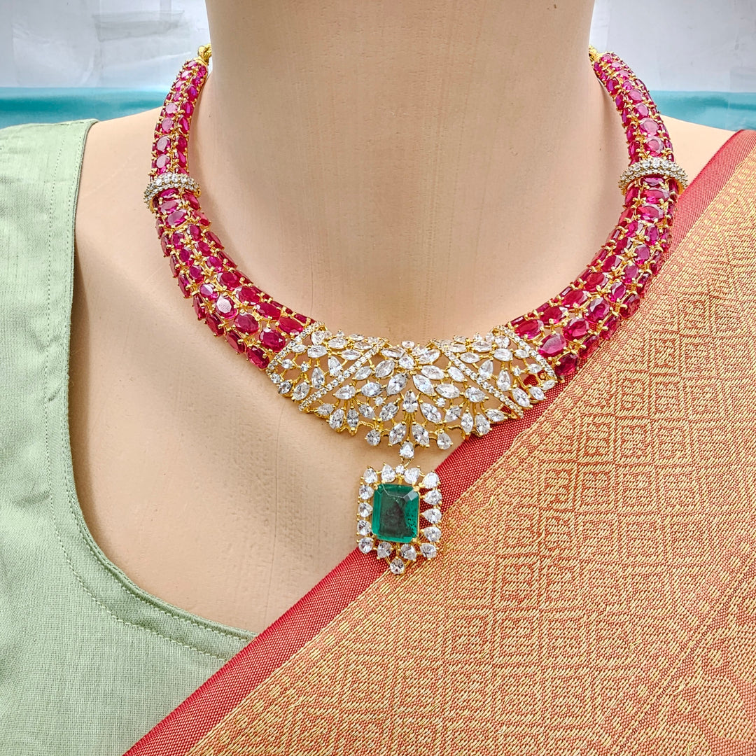 Ruby Statement Necklace
