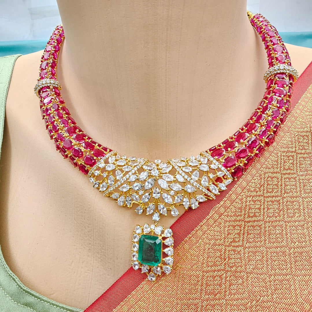 Ruby Statement Necklace