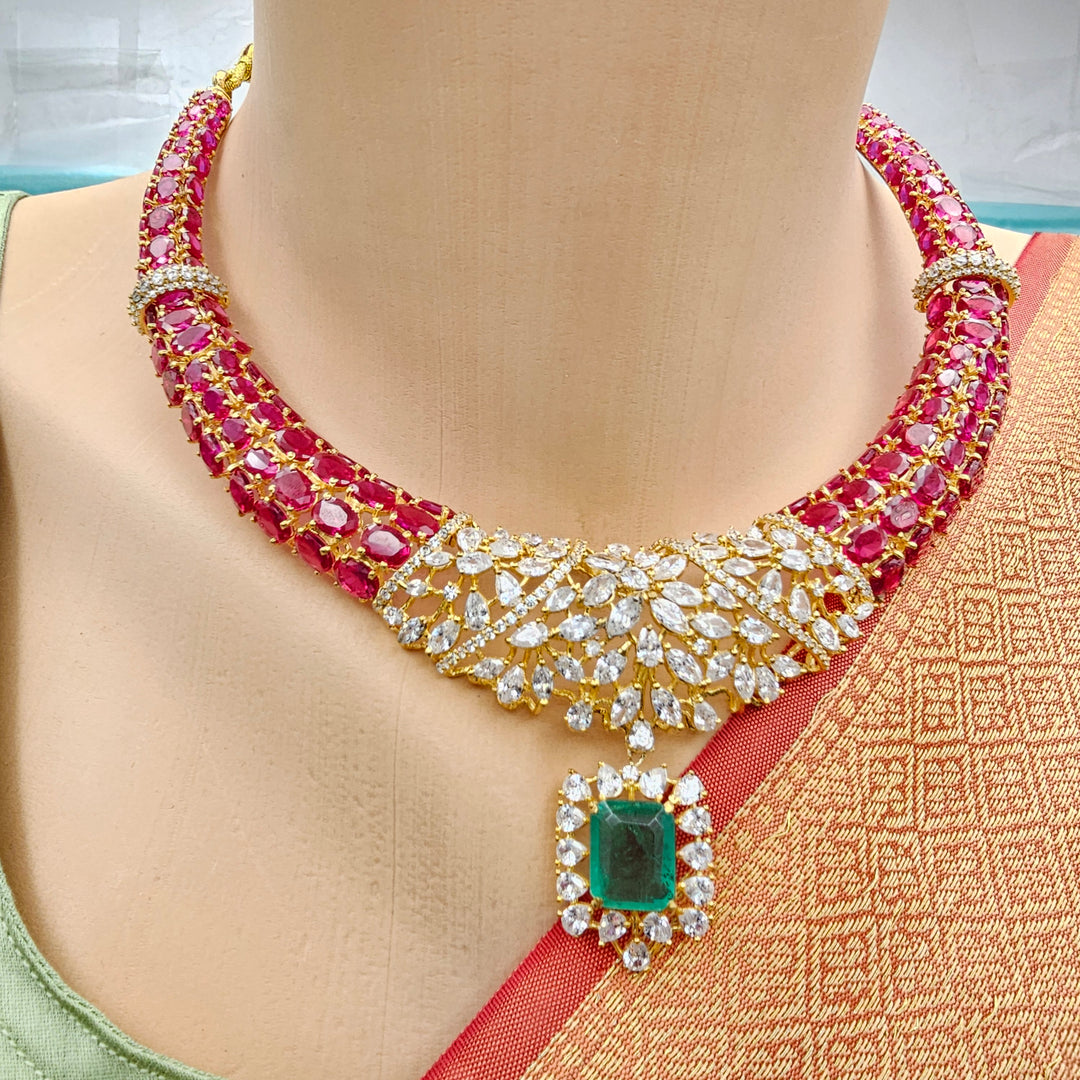Ruby Statement Necklace