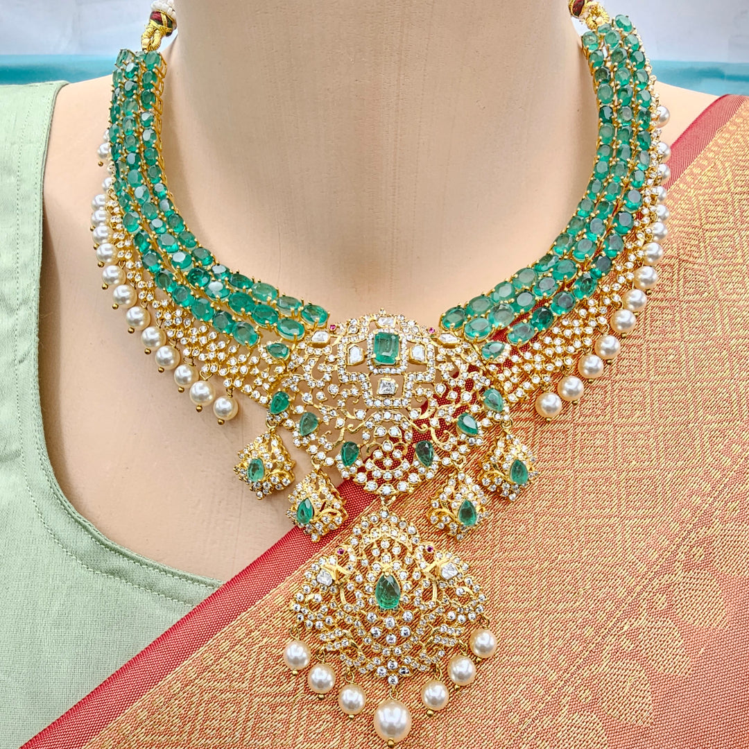 Emerald Necklace Set