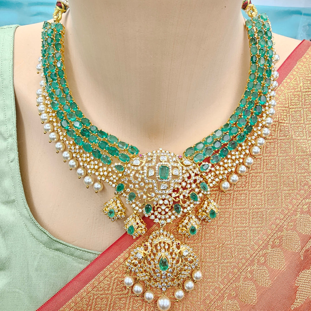 Emerald Necklace Set