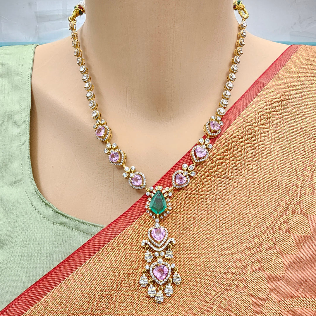 Pink Sapphire Necklace