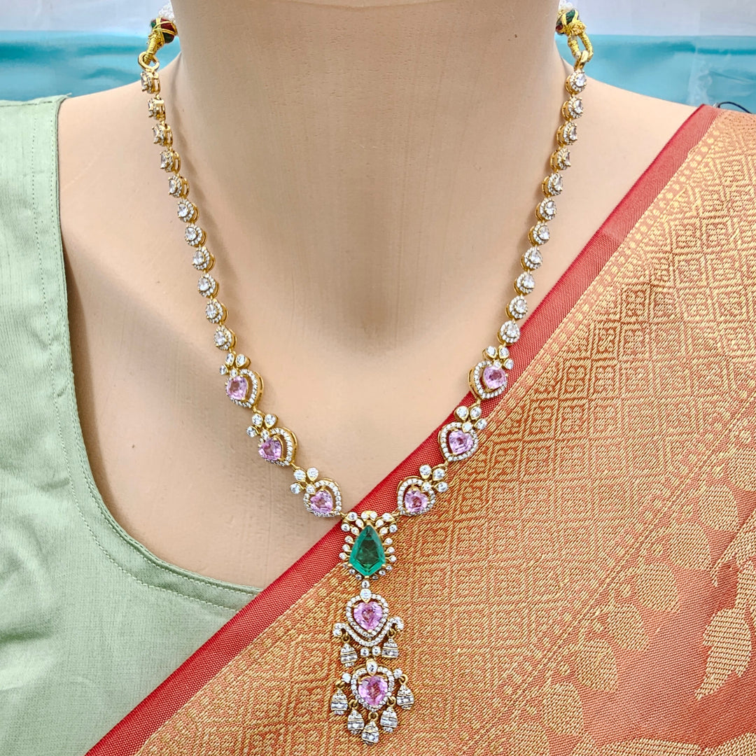Pink Sapphire Necklace