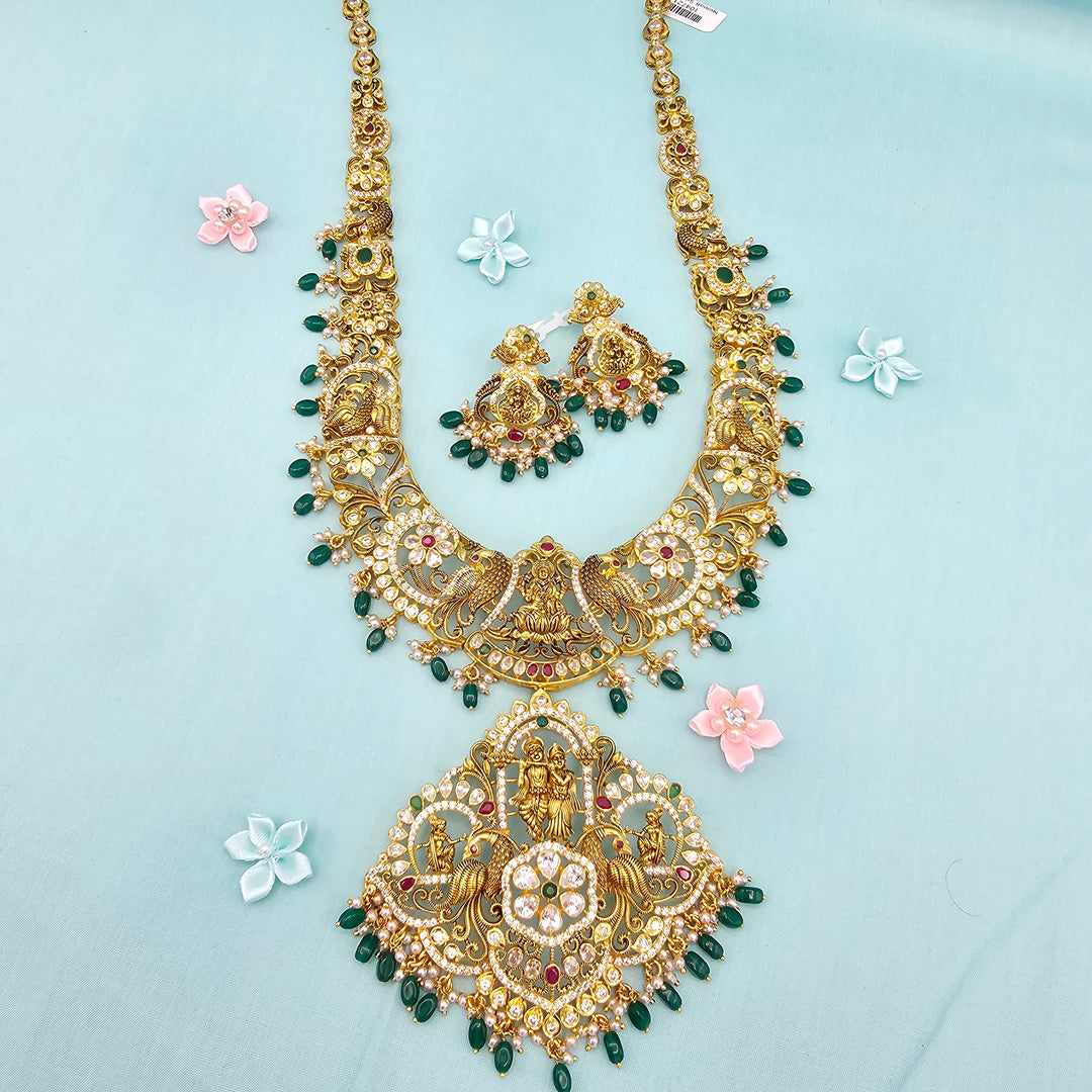 Peacock Bridal Necklace Set