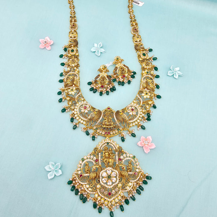 Peacock Bridal Necklace Set