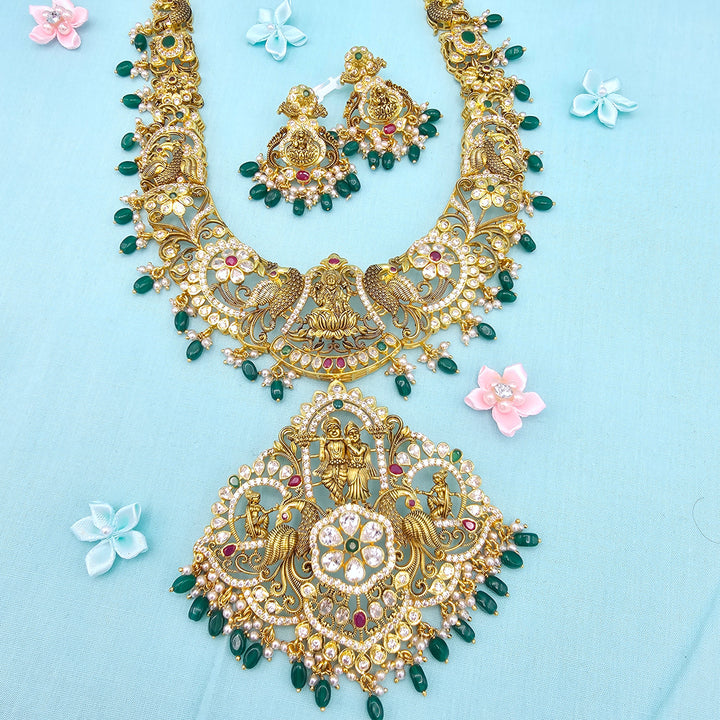 Peacock Bridal Necklace Set