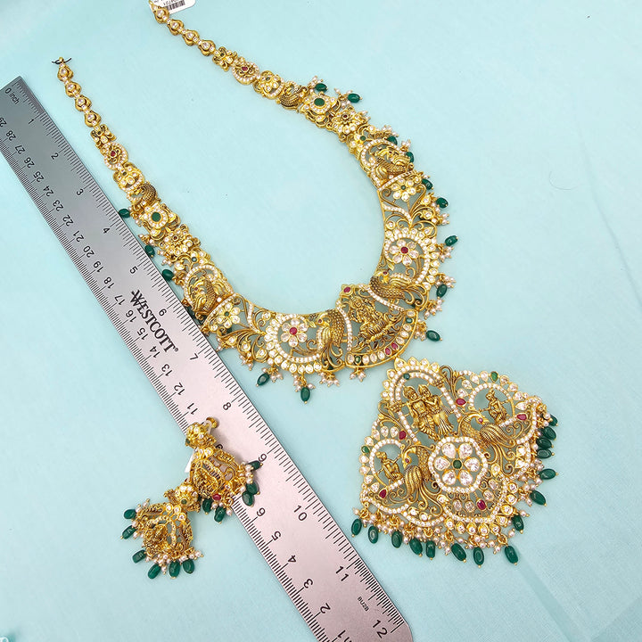 Peacock Bridal Necklace Set