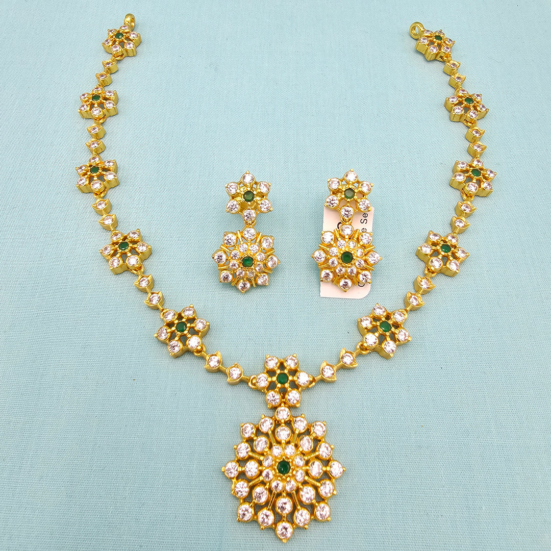 Short CZs Necklace Set
