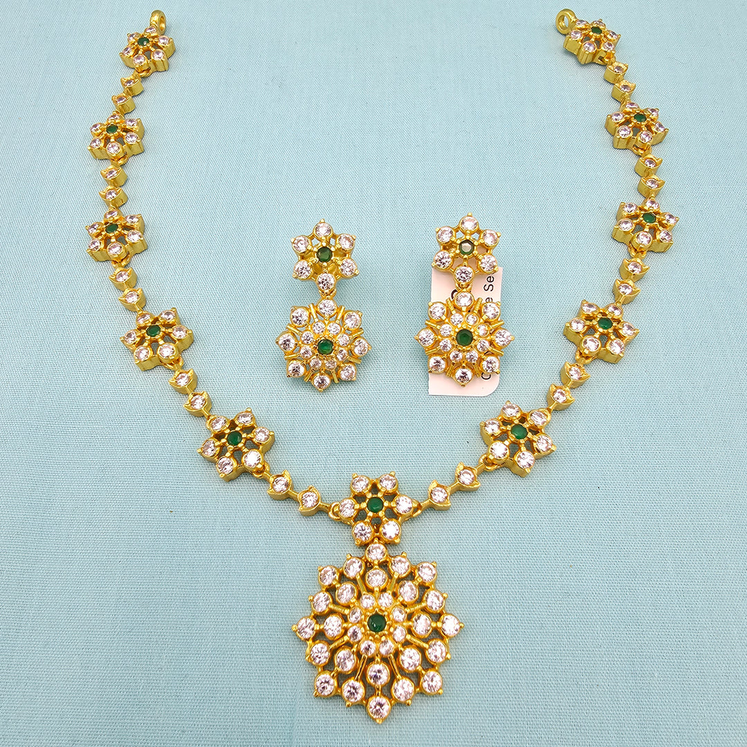 Short CZs Necklace Set