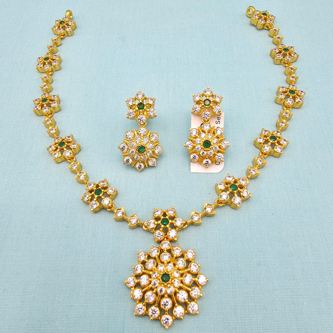 Short CZs Necklace Set