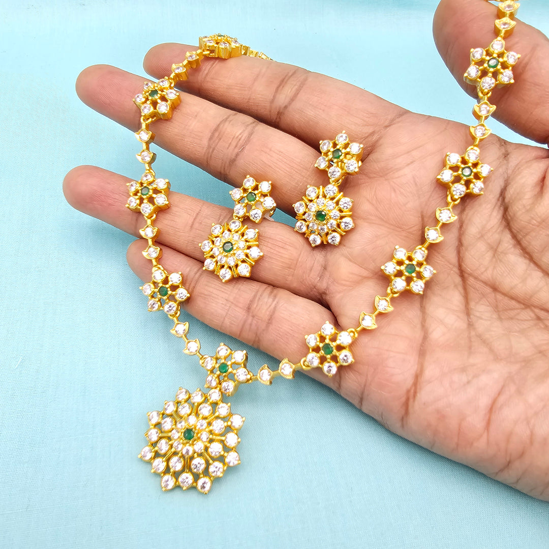 Short CZs Necklace Set
