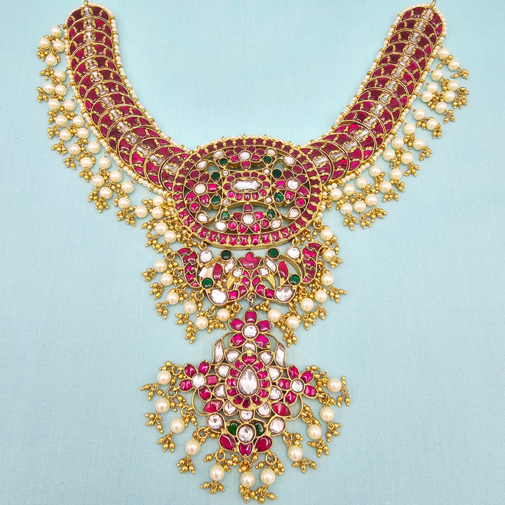 Silver Kundan Bridal Necklace