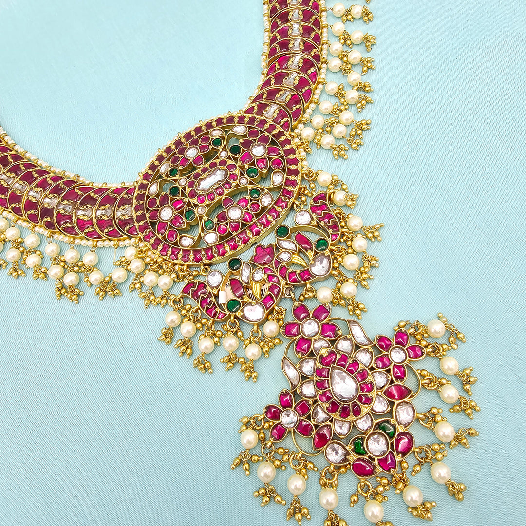 Silver Kundan Bridal Necklace