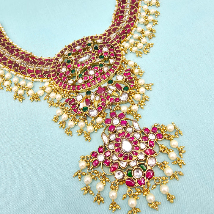 Silver Kundan Bridal Necklace