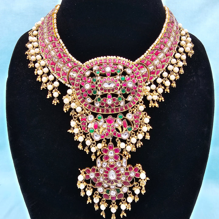 Silver Kundan Bridal Necklace