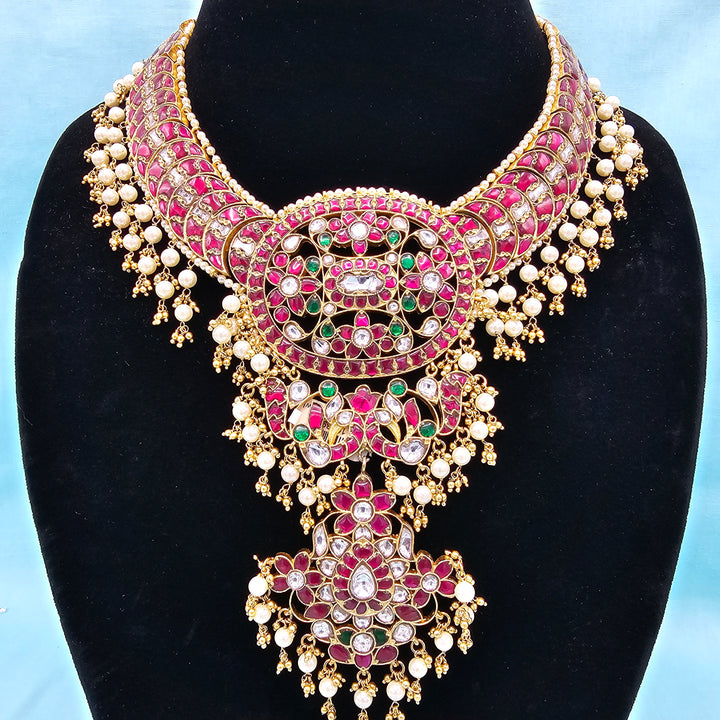 Silver Kundan Bridal Necklace