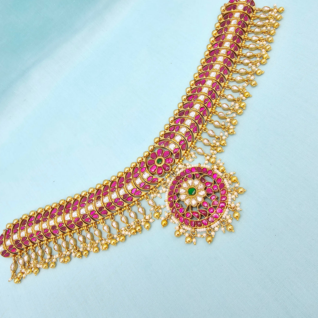 2 in One Kundan Choker/ Vaddanam