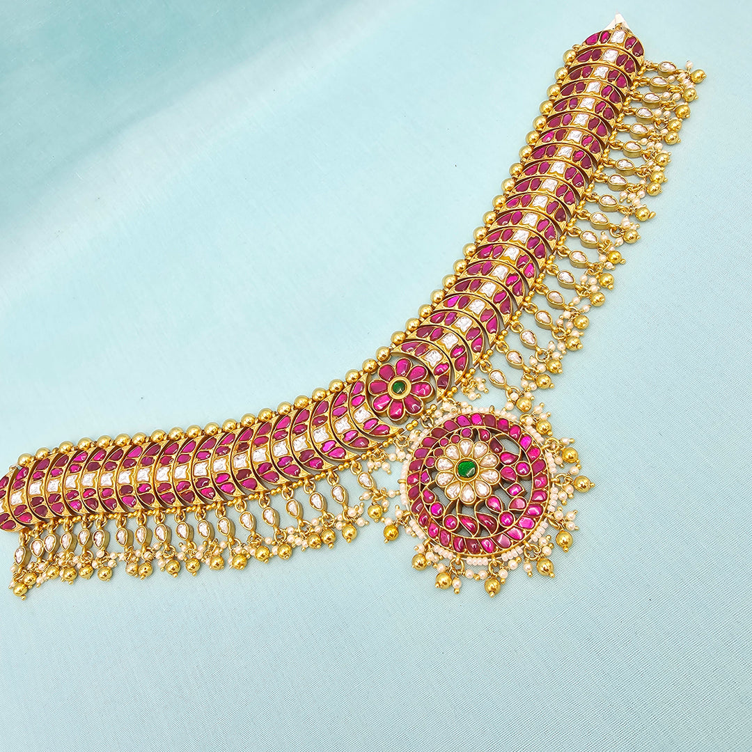 2 in One Kundan Choker/ Vaddanam