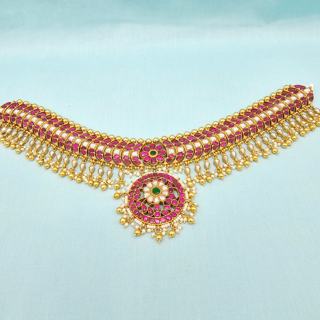 2 in One Kundan Choker/ Vaddanam