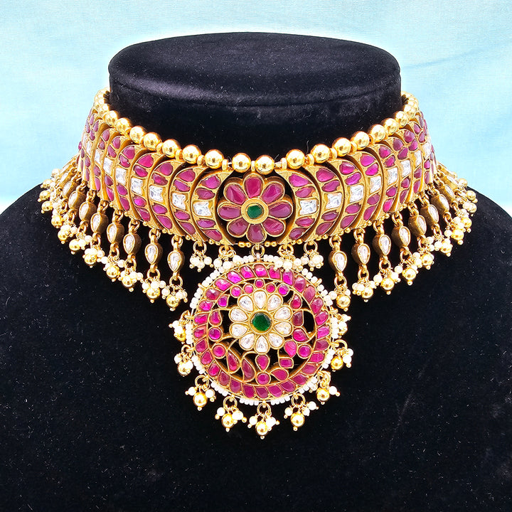 2 in One Kundan Choker/ Vaddanam