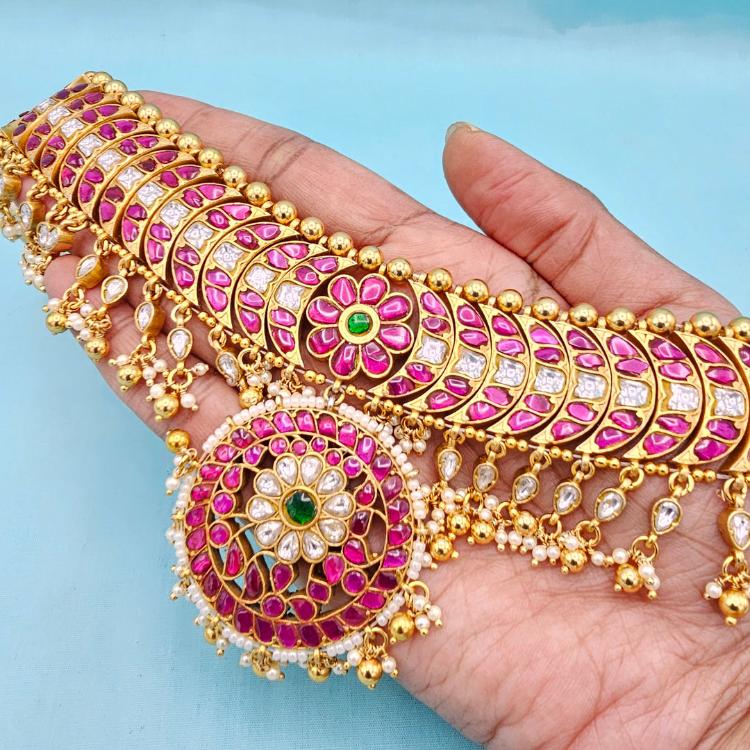 2 in One Kundan Choker/ Vaddanam