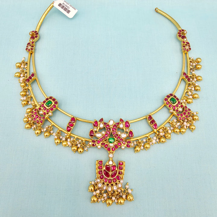 Kundan Hasli Necklace