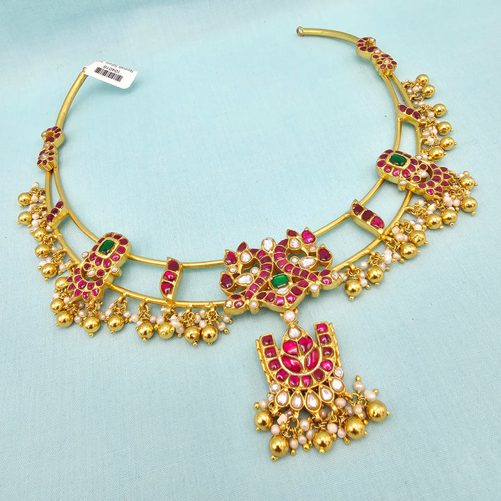 Kundan Hasli Necklace