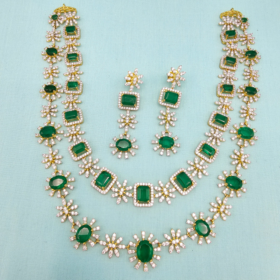 Emerald Diamond Necklace