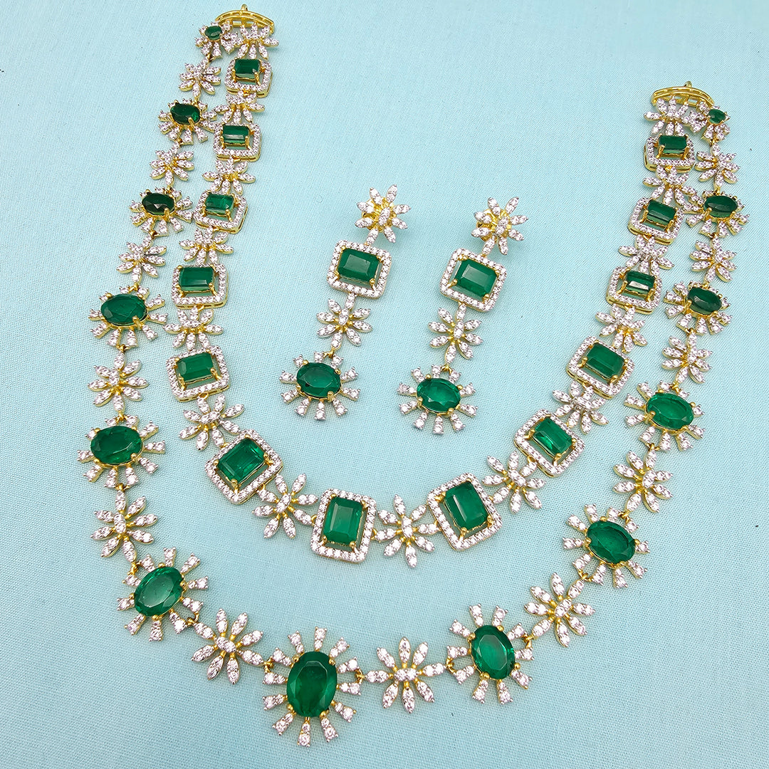 Emerald Diamond Necklace